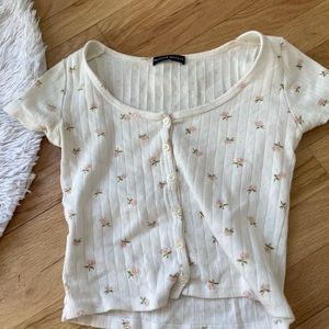 Brandy Melville floral zelly top
